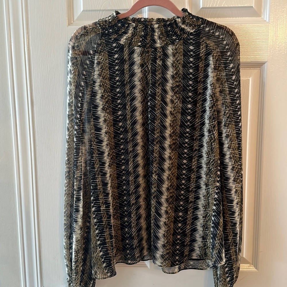 Sheer lined blouse